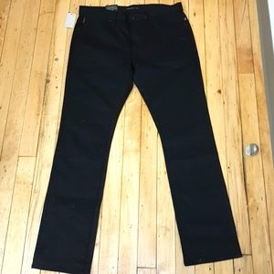 John Varvatos Mens Black Jeans